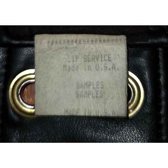 Vintage 1990 Vinyl HOT Motorcycle Chaps Women Sexy Fetish LGBTQ OS Adjusts Black - Picture 9 of 16